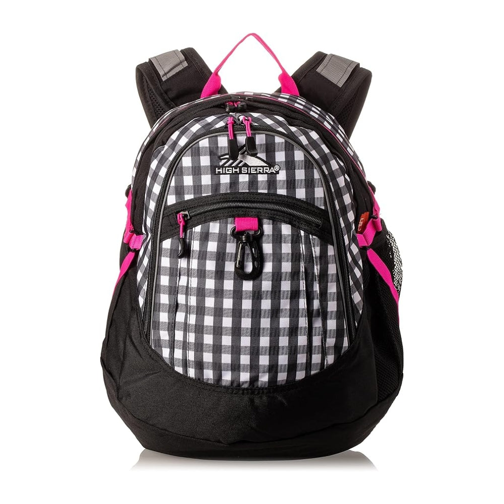 High sierra fat boy school backpack rvmp gingham/flamingo JOD 19.60 Backpacks