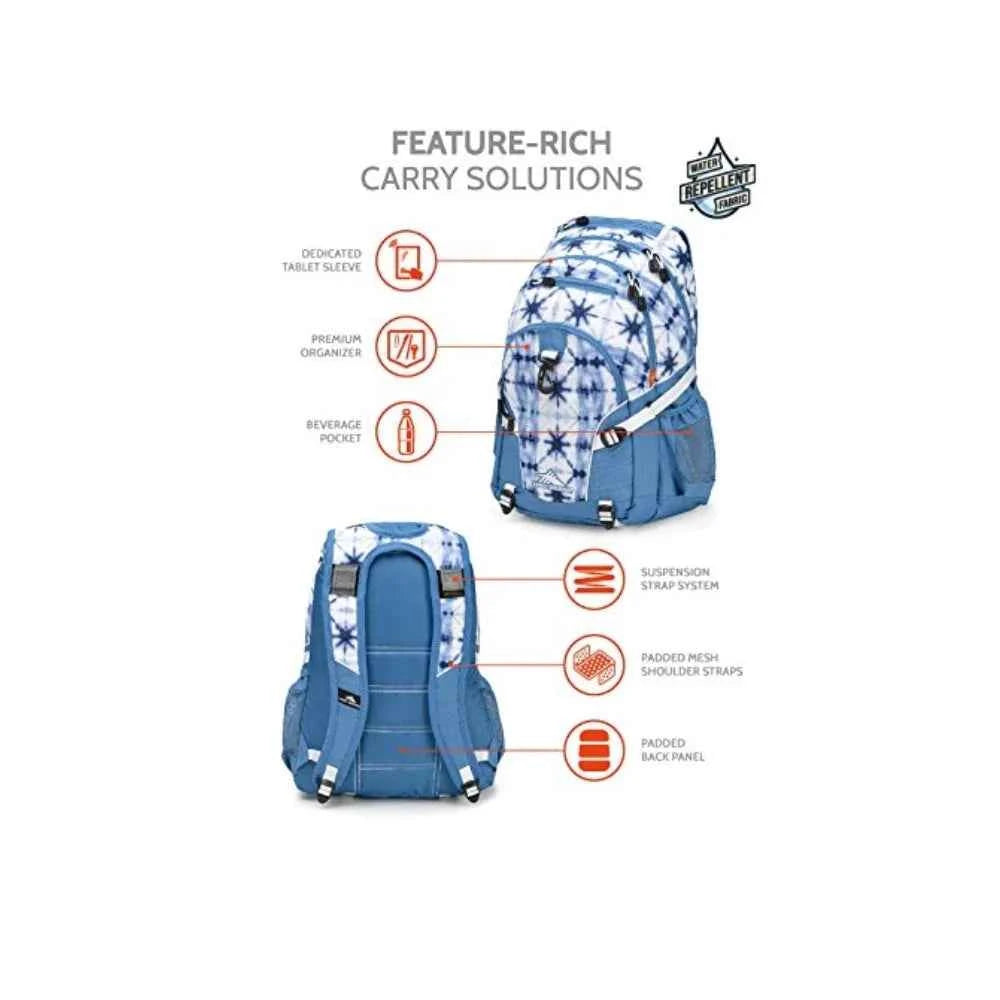 High sierra loop daypack indigo dye/mineral/white backpack