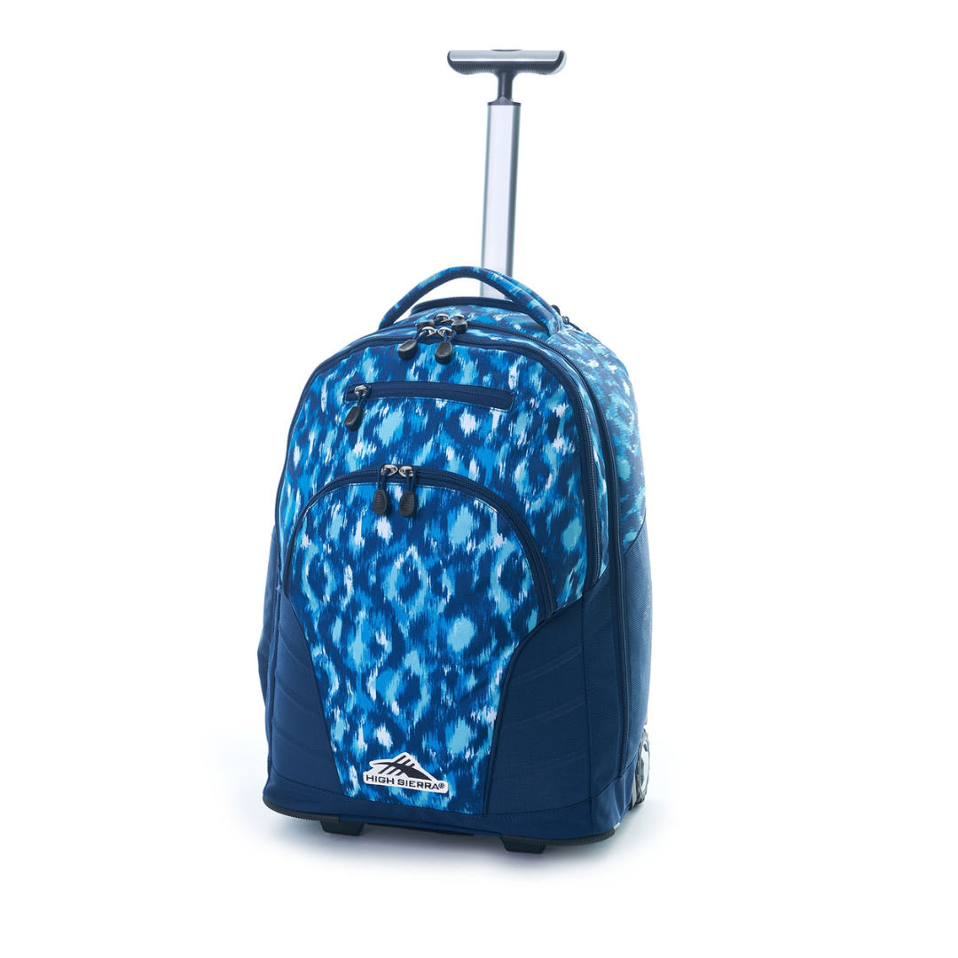 High sierra loop island wheeled backpack ikat/true navy - Fun Touch