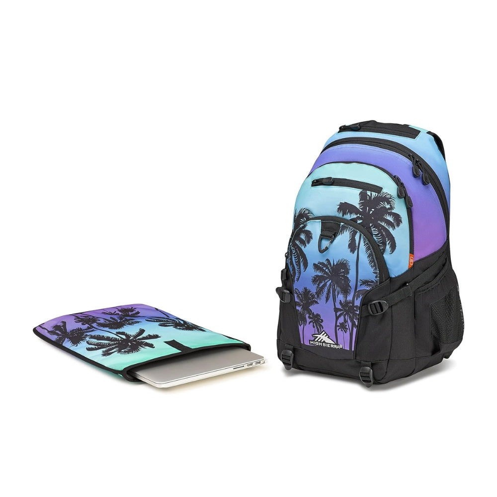 High sierra loop plus backpack palm trees/black - Fun Touch