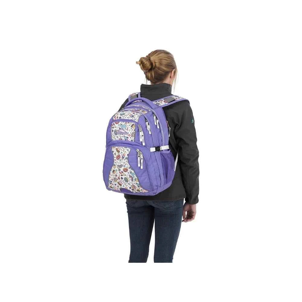 High sierra swerve backpack lavender/sweet cakes/white