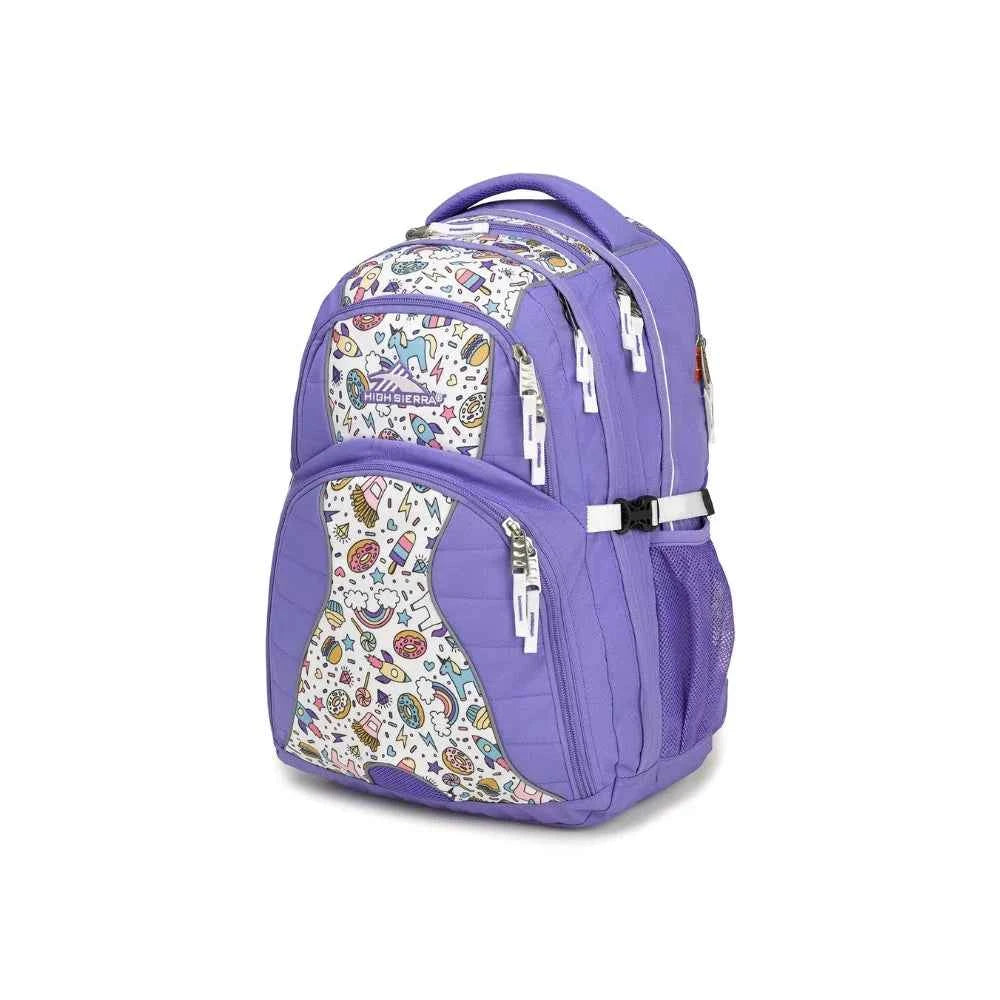 High sierra swerve backpack lavender/sweet cakes/white
