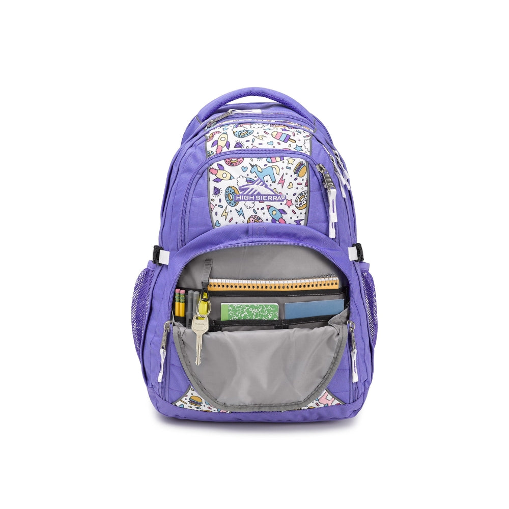 High sierra swerve backpack lavender/sweet cakes/white - Fun Touch