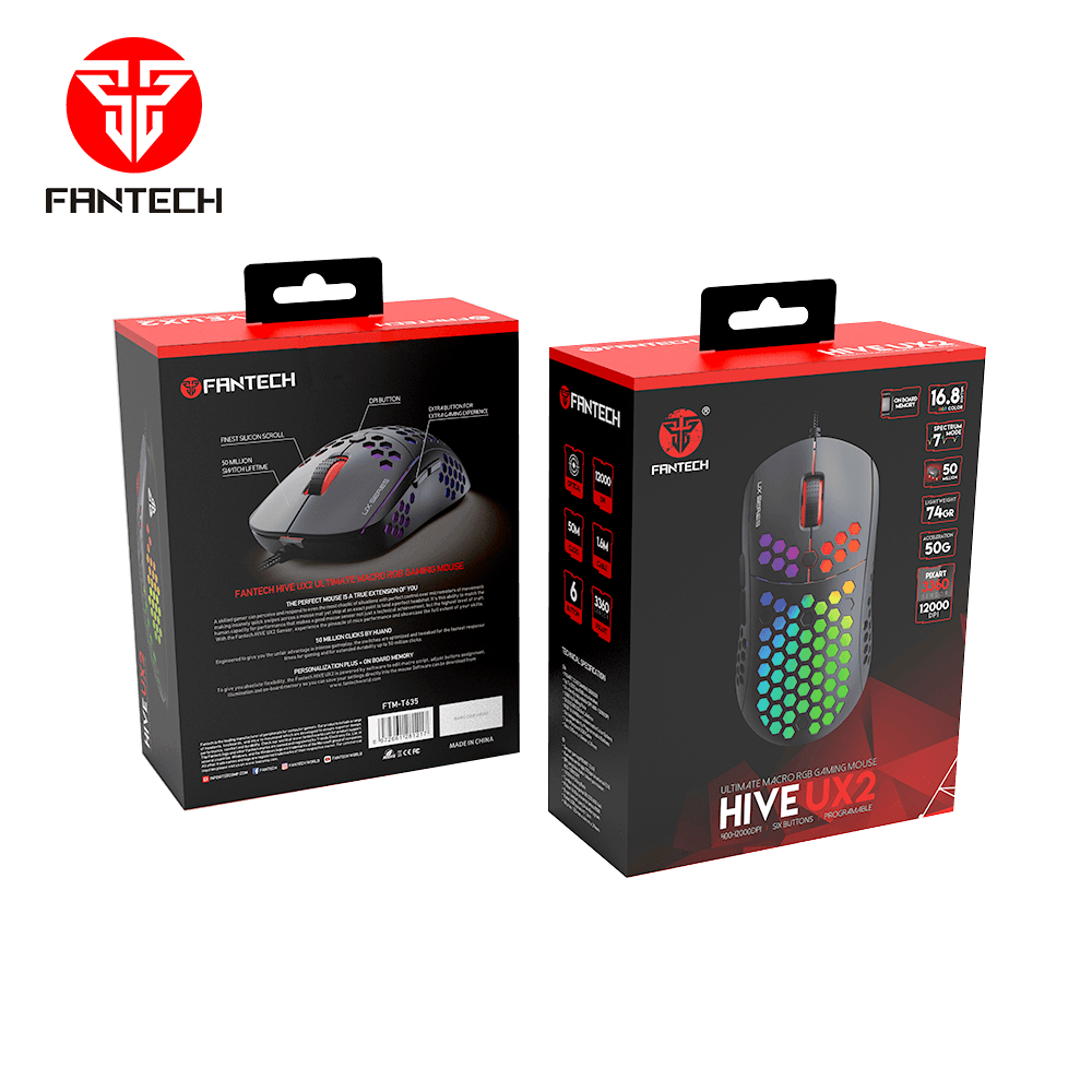 Hive ux2 macro rgb gaming mouse JOD 20