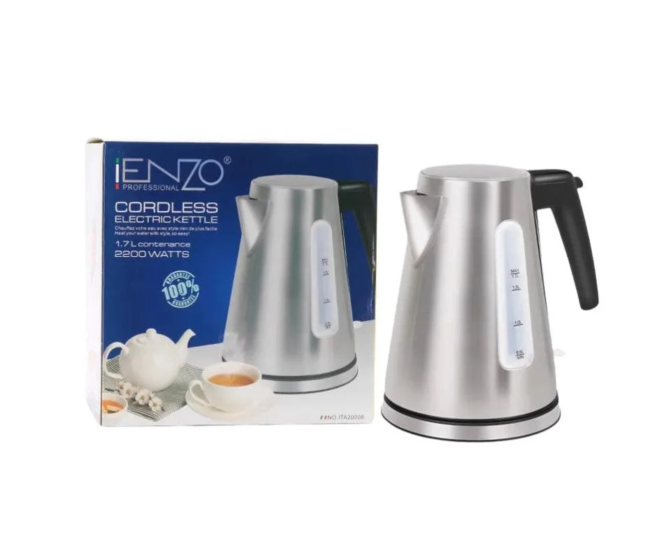 Enzo italy 1.7 l best quality stainless steel electric electric electric kettles