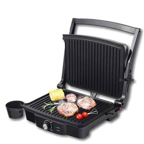 Enzo italy 180 degree opening 2000w contact steak & waffle grill electric