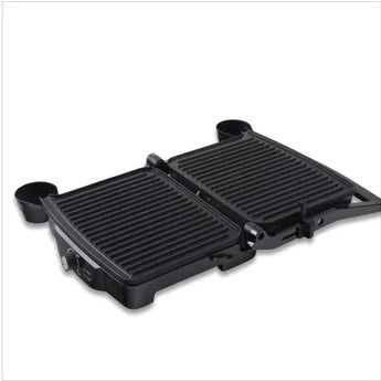 Enzo italy 180 degree opening 2000w contact steak & waffle grill electric