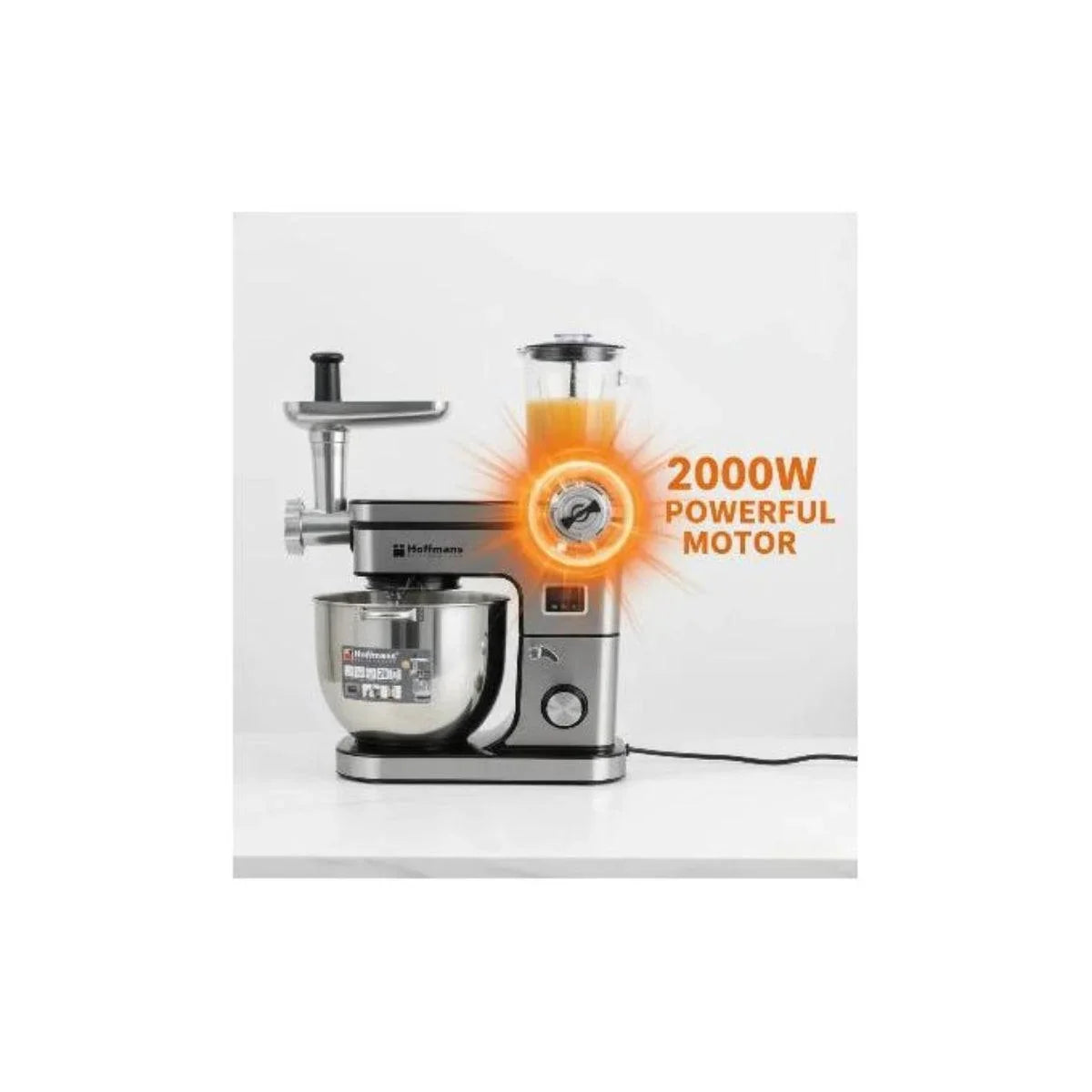 Hoffmans 15l 3 in 1 high quality industrial stand mixer blender & meat grinder