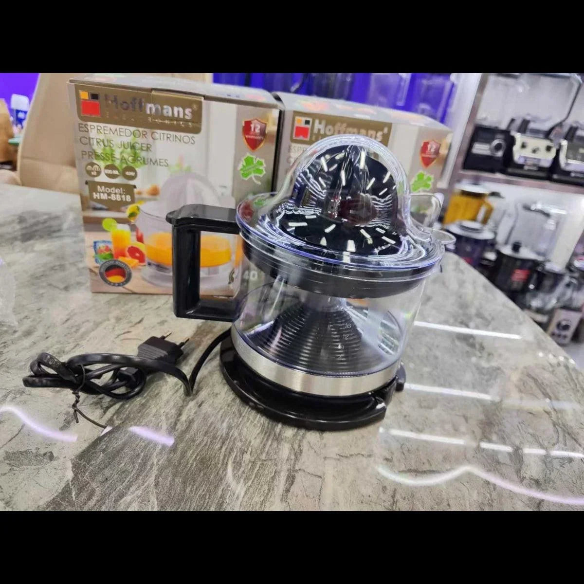 Hoffmans 40w electric citrus juicer 500ml juicers