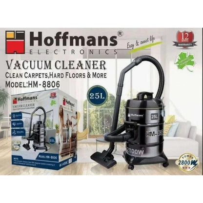 Hoffmans electric vacuum cleaner hm-8806 | 25-liter capacity. Vacuums