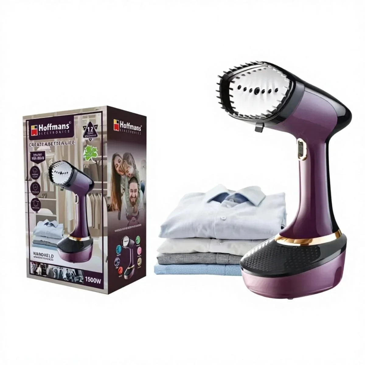 Hoffmans hm-9048 1500w high power handheld garment steamer garment steamers