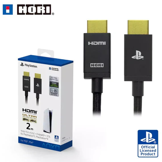 HORI Ultra High Speed HDMI Cable (2/3 m) for PlayStation 5 PS5 Essentials