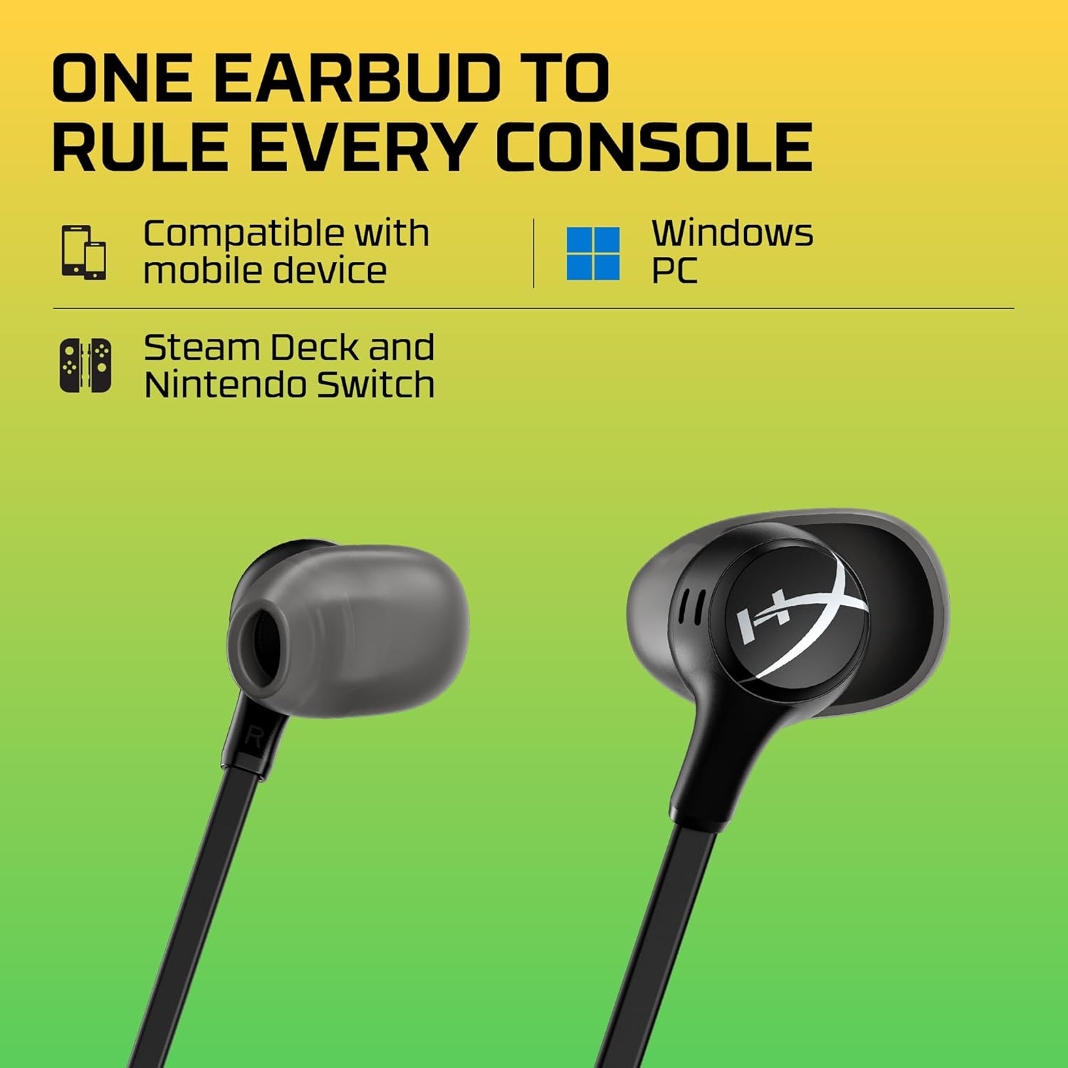 HyperX Cloud Earbuds II – 14mm Drivers Four Eartips Hard Shell Carrying Case