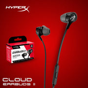 HyperX Cloud Earbuds II – 14mm Drivers Four Eartips Hard Shell Carrying Case