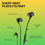 HyperX Cloud Earbuds II – 14mm Drivers Four Eartips Hard Shell Carrying Case