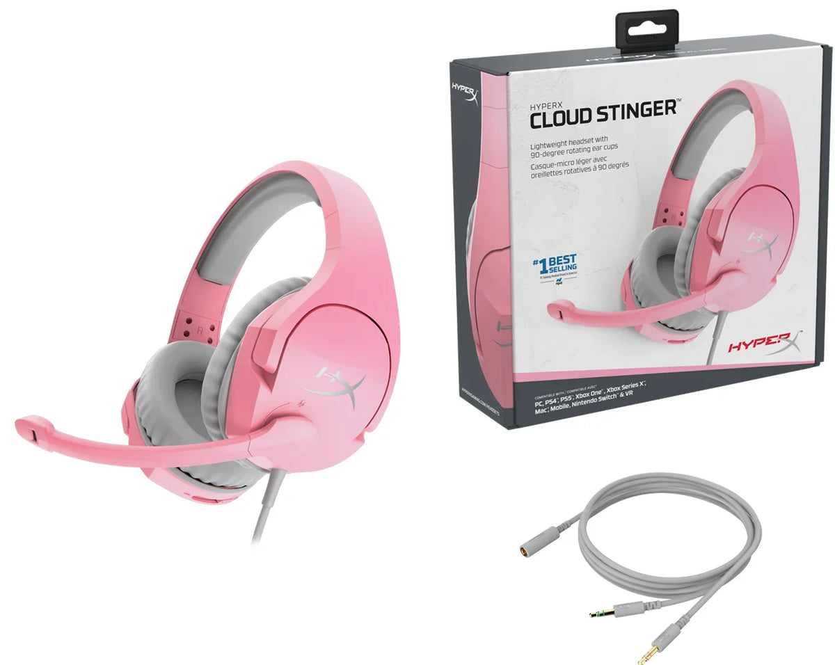 Hyperx cloud stinger - pink - headsets