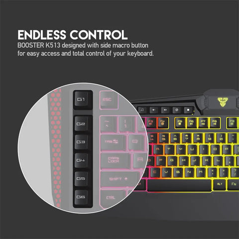 BOOSTER K513 ONE-HANDED RGB GAMING KEYPAD