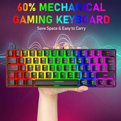 Ziyoulang T60 Mechanical Keyboard 62 Keys