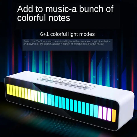 M8 Wireless TWS Bluetooth speaker Atmosphere Rhythm Light RGB LED