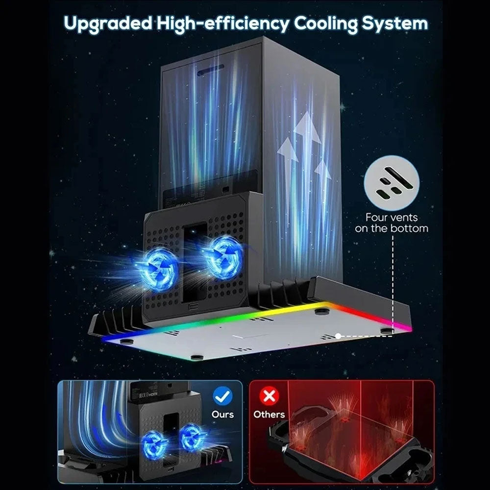 Ipega PG XBX023S Charging Dock For Xbox Series X RGB Cooling Fan Base Game