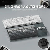 Attack shark m86 wireless mechanical keyboard 75% layout gasket custom