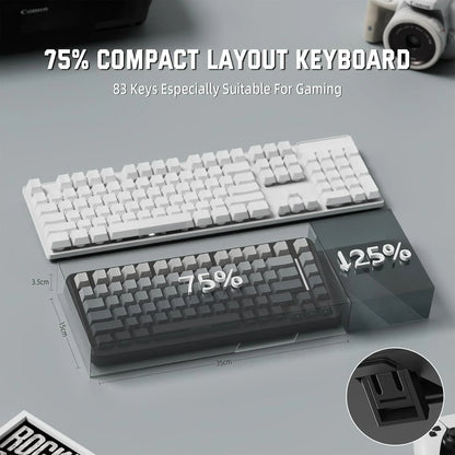 Attack shark m86 wireless mechanical keyboard 75% layout gasket custom