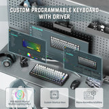 Attack shark m86 wireless mechanical keyboard 75% layout gasket custom