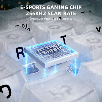 Attack shark r68he 60% wired rapid trigger 8k mechanical rgb gaming keyboard