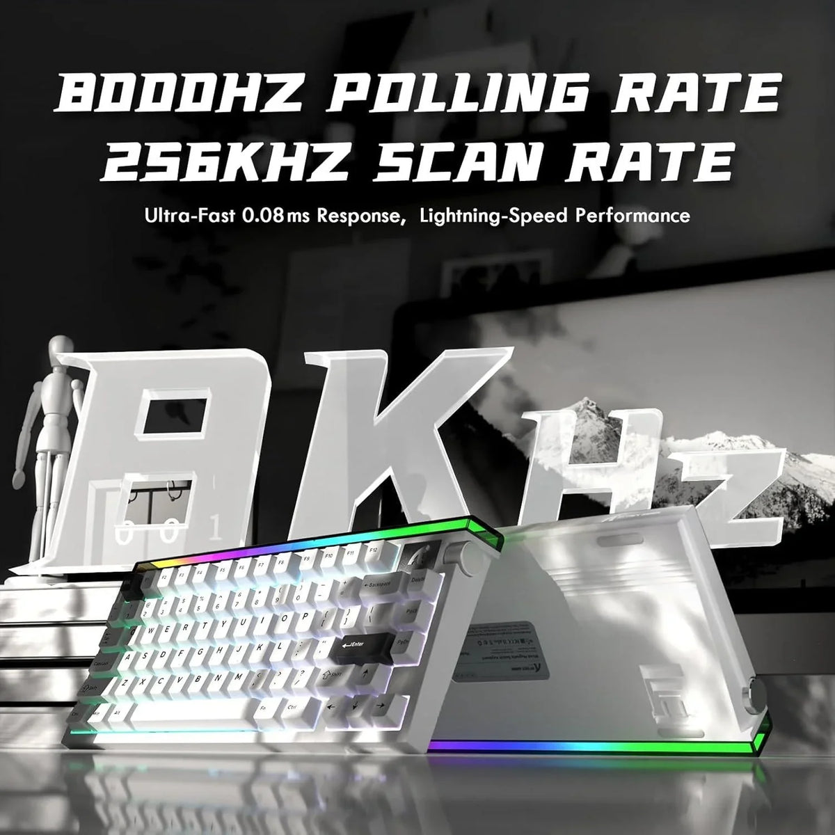 Attack shark r85 he wired 75% hall effect rapid trigger mechanical rgb gaming