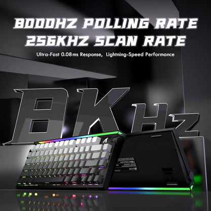 Attack shark r85he wired 75% hall effect rapid trigger mechanical rgb gaming