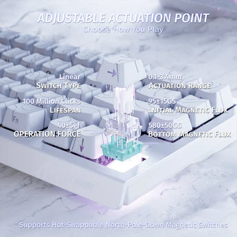 Attack shark x68 he rapid trigger mechanical gaming keyboard 60% wired tkl