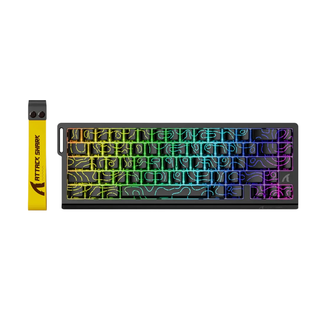 Attack shark x68 he rapid trigger mechanical gaming keyboard 60% wired tkl