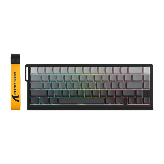 Attack shark x68 pro he wireless rapid trigger gaming keyboard with adjustable
