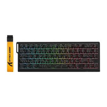 Attack shark x68 pro he wireless rapid trigger gaming keyboard with adjustable