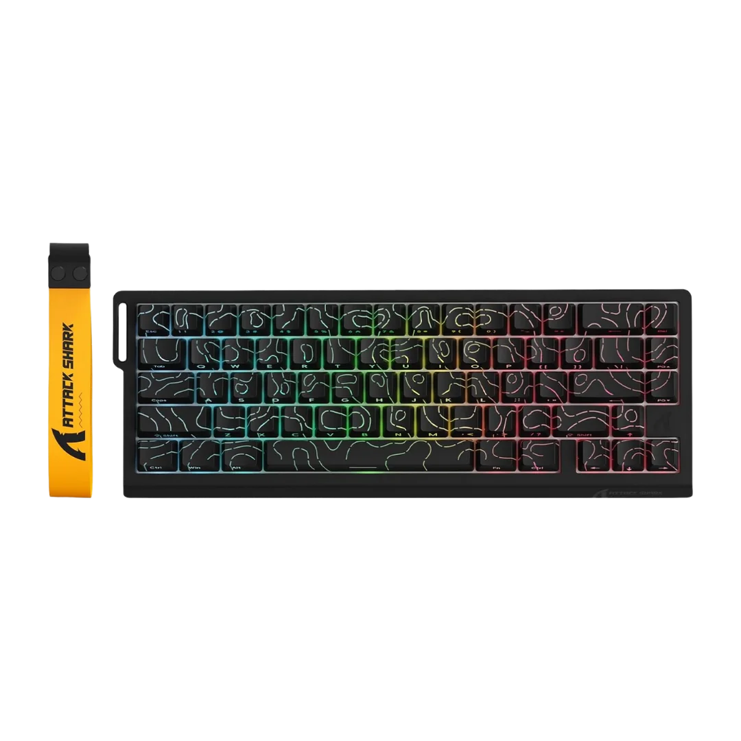Attack shark x68 pro he wireless rapid trigger gaming keyboard with adjustable