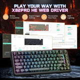 Attack shark x82 pro he wireless rapid trigger rgb mechanical gaming keyboard
