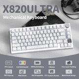 Attack shark x820 ultra 75% wireless gaming mechanical keyboard hot-swappable