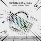 Attack shark x82pro he wireless rapid trigger rgb mechanical gaming keyboard