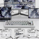 Attack shark x82pro he wireless rapid trigger rgb mechanical gaming keyboard