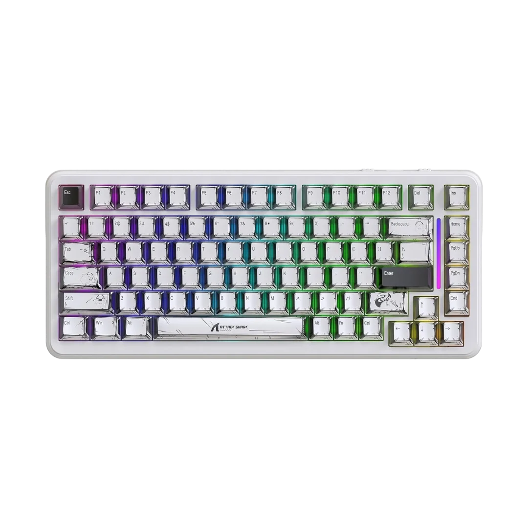 Attack shark x82pro he wireless rapid trigger rgb mechanical gaming keyboard