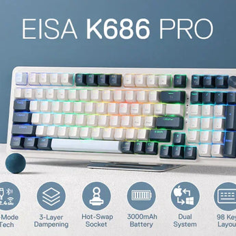 Eisa k686 wgl pro se keyboard & m944 wireless & mp905 90-40
