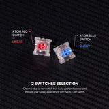 Fantech atom tkl mk886v2 104keycaps keycaps mechanical keyboard keyboards