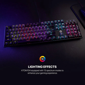 Fantech atom tkl mk886v2 104keycaps keycaps mechanical keyboard keyboards