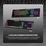 Fantech atom tkl mk886v2 104keycaps keycaps mechanical keyboard keyboards