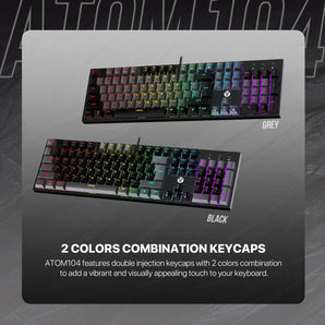 Fantech atom tkl mk886v2 104keycaps keycaps mechanical keyboard keyboards