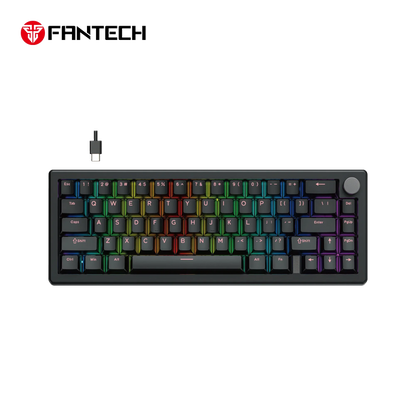 Fantech atom x66 mk614 mechanical keyboard - black keyboards