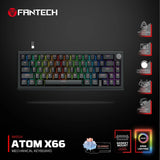 Fantech atom x66 mk614 mechanical keyboard - black keyboards