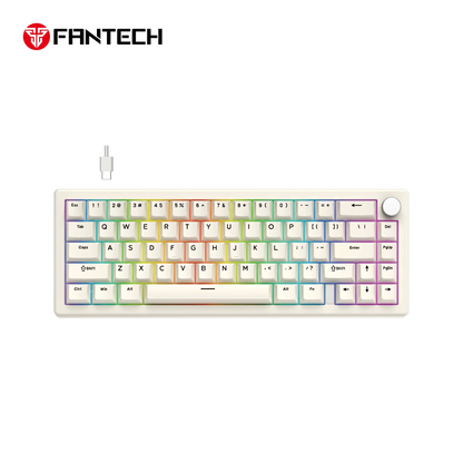 Fantech atom x66 mk614 mechanical keyboard - white keyboards