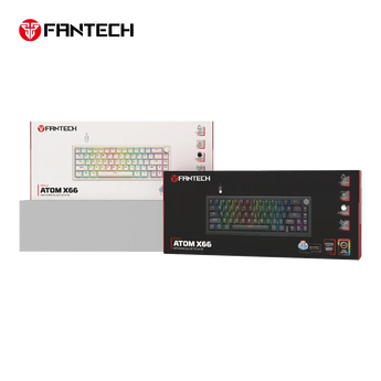 Fantech atom x66 mk614 mechanical keyboard - white keyboards