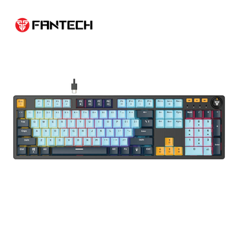 Fantech atom107s mk893s mechanical gaming keyboard mizu edition sky blue